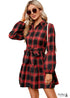Winter Red Boho Dress
